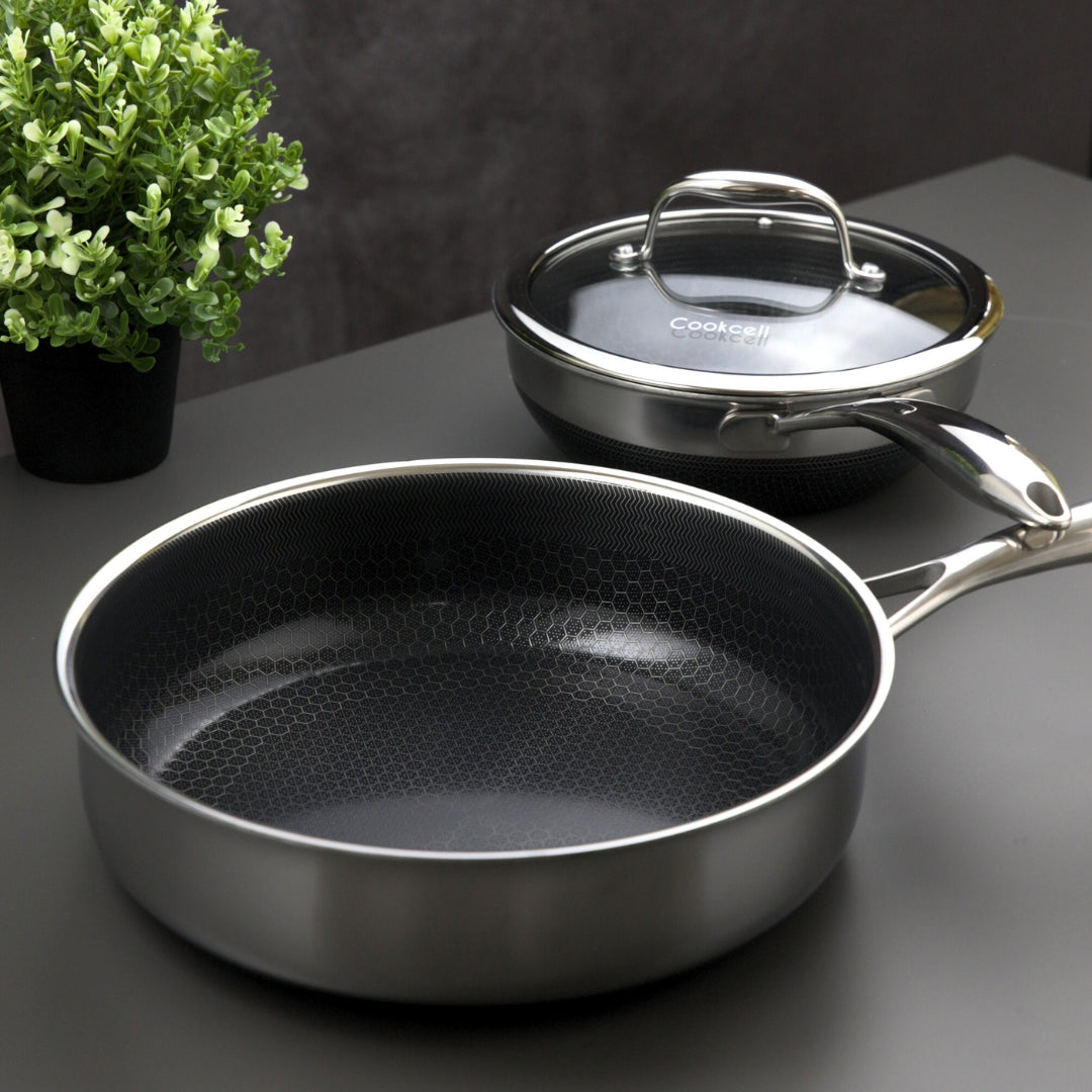 Cookcell Saute Pan 26CM — Double-Sided Non-Stick Ceramic Coating