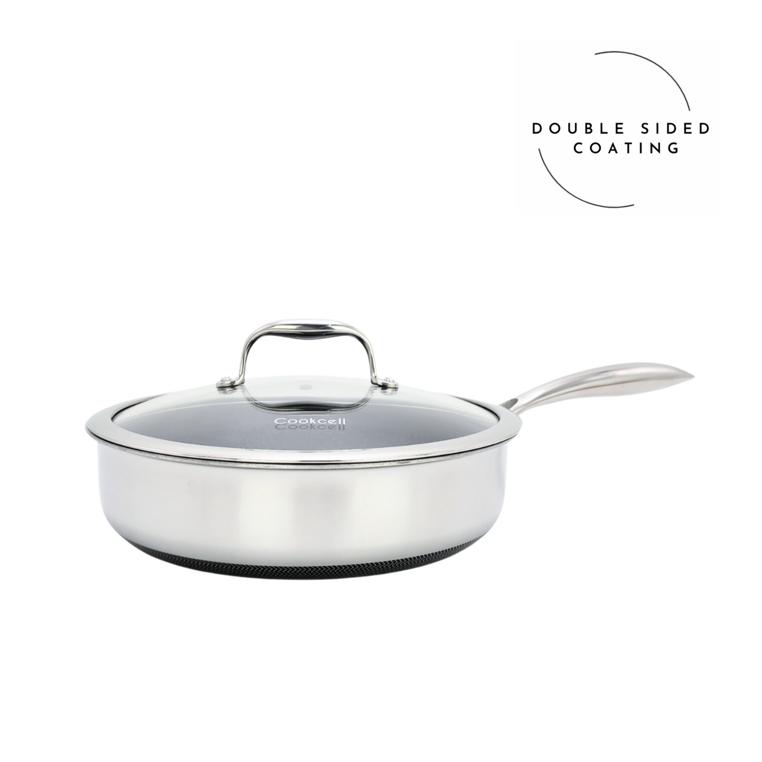 Cookcell Saute Pan 26CM — Double-Sided Non-Stick Ceramic Coating