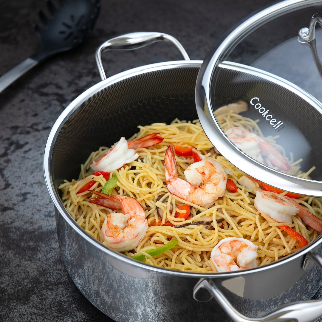 Cookcell Casserole 24CM — Double-Sided Non-Stick Ceramic Coating