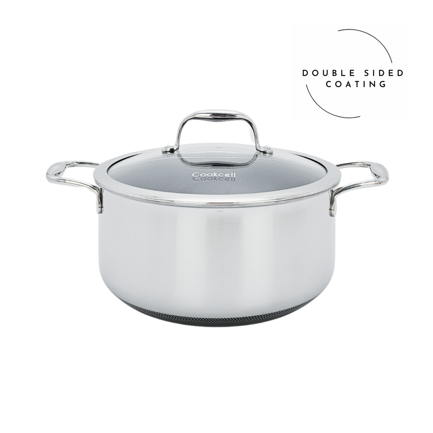 Cookcell Casserole 24CM — Double-Sided Non-Stick Ceramic Coating