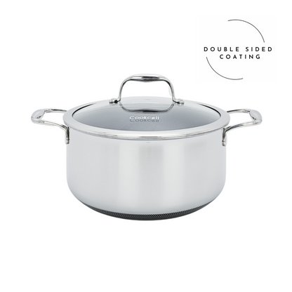 Cookcell Casserole 24CM — Double-Sided Non-Stick Ceramic Coating