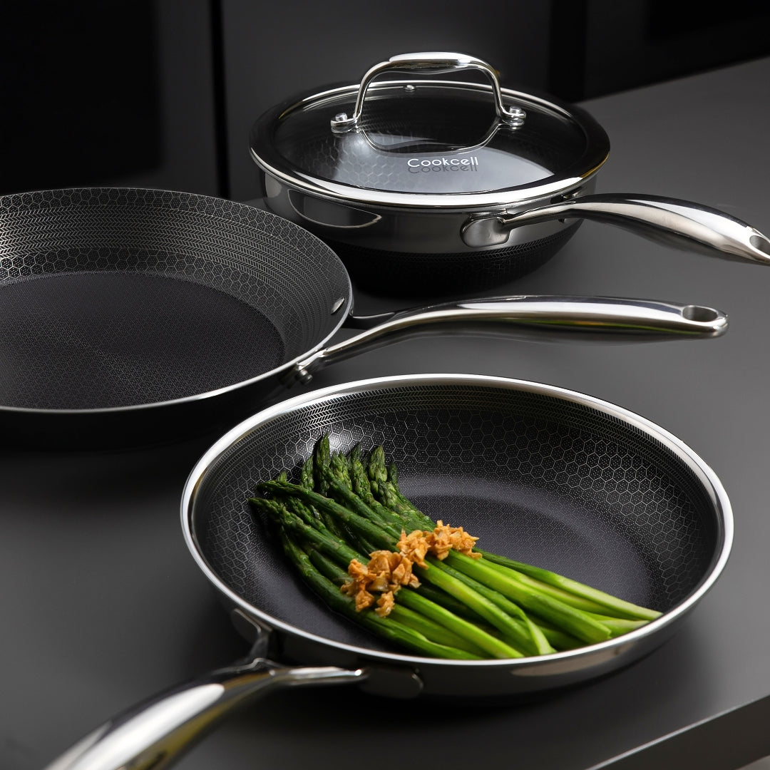 Cookcell Frypan 24CM/28CM — Double-Sided Non-Stick Ceramic Coating