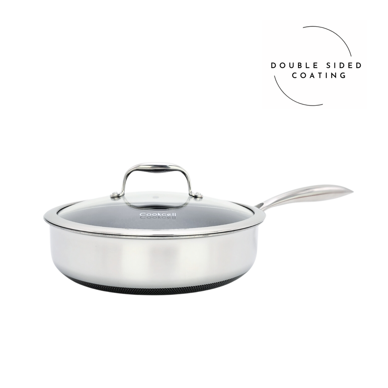 Cookcell Saute Pan — Double-Sided Non-Stick Ceramic Coating