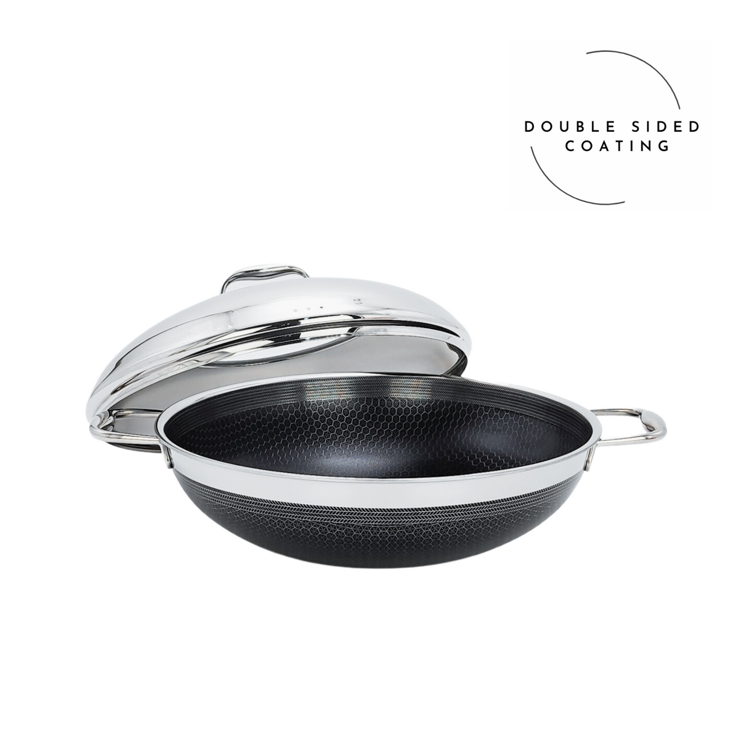 Cookcell Wok 32CM/34CM/36CM — Double-Sided Non-Stick Ceramic Coating