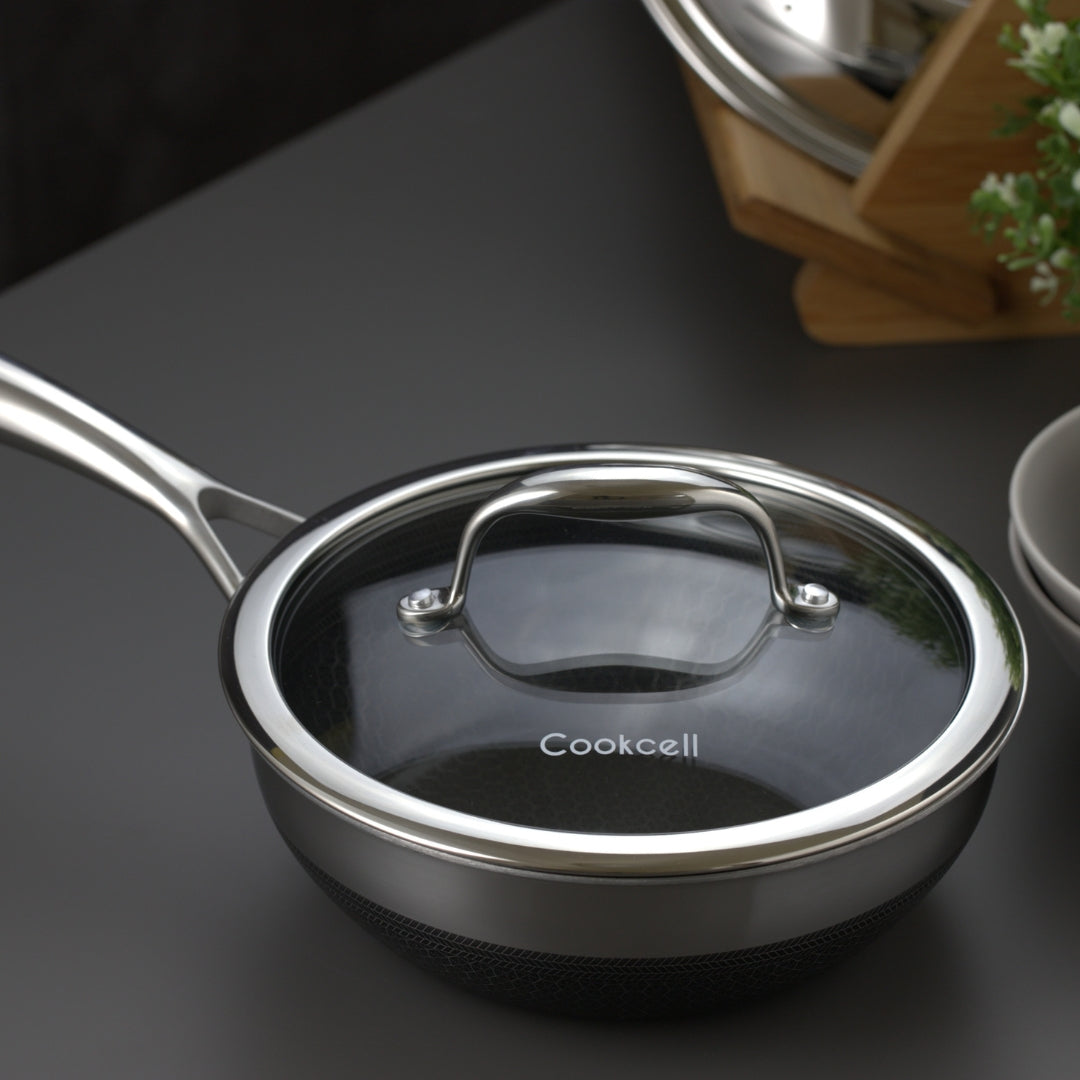 Cookcell Wokpan 20CM/24CM — Double-Sided Non-Stick Ceramic Coating