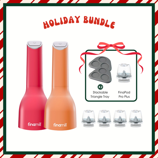 [Holiday Gift Set] FinaMill Pepper Mill & Spice Grinder Jolly Set