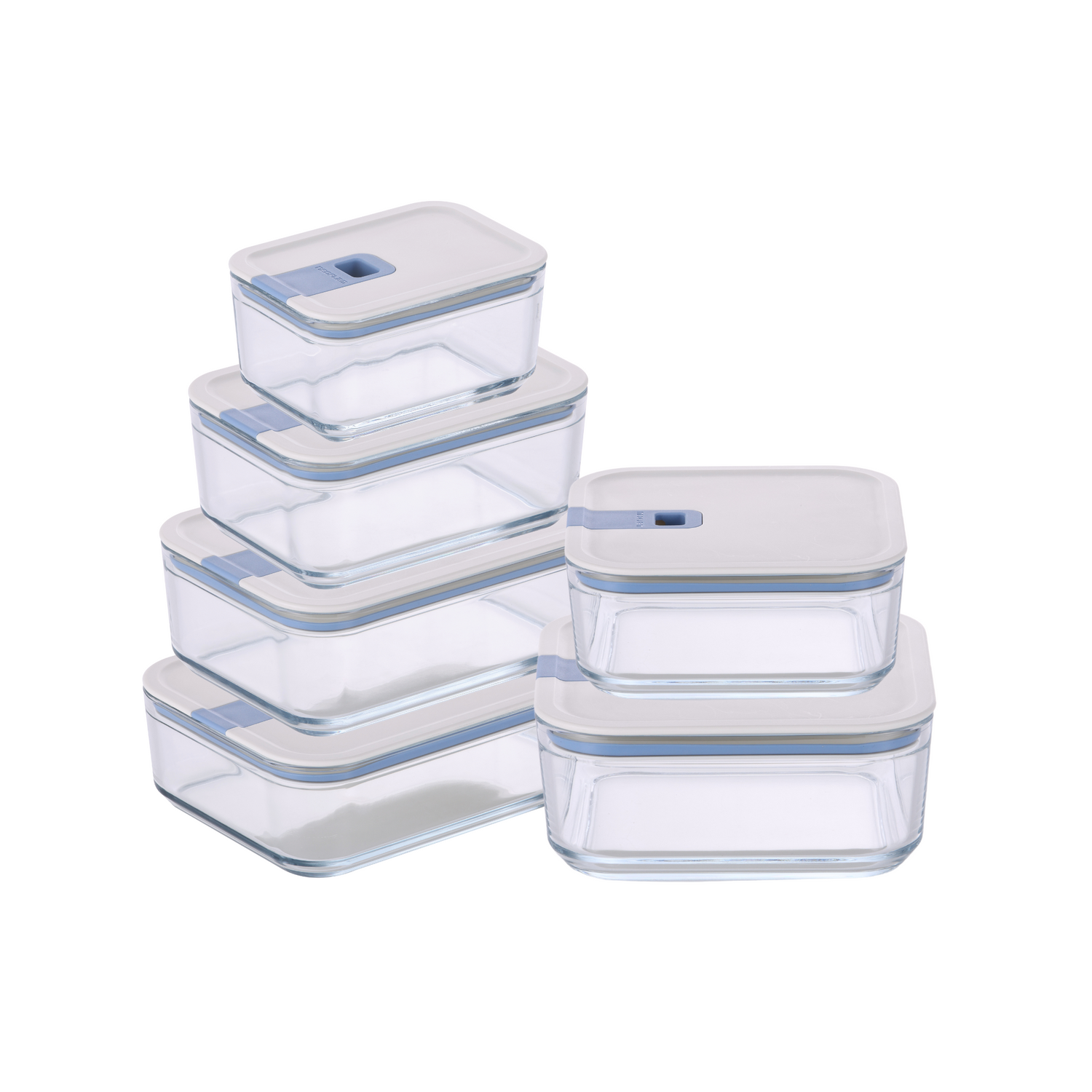 [SG60 Special] Neoflam Perfect Seal Borosilicate Glass Airtight Food Storage - Full Set