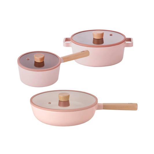 Neoflam FIKA Pink Signature 6-Piece Cookware Set